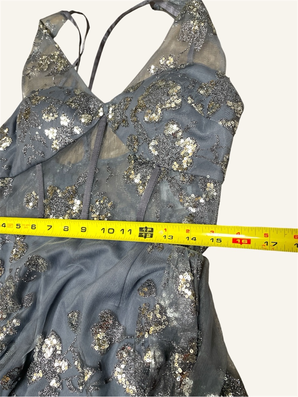 Dear Moon Sequin Mesh Corset Gown Size 11 NWT Formal Dress NWT - Picture 11 of 16